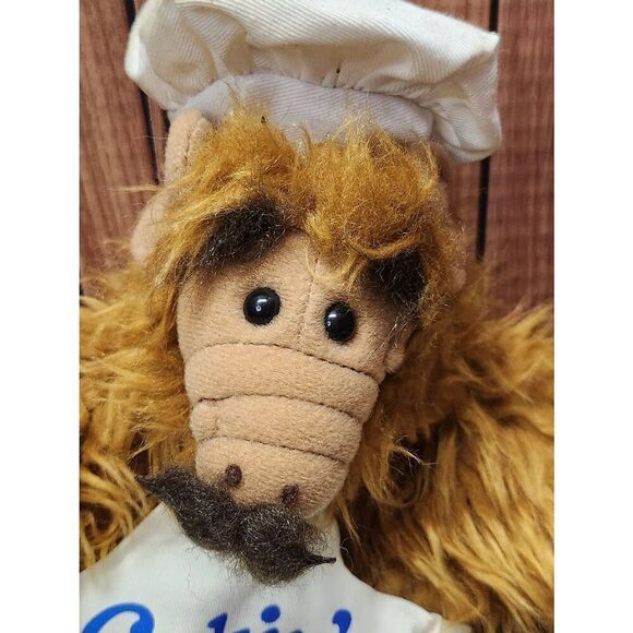 Alf Vintage Plush Chef Hand Puppet Burger King 1988 11" Cookin' With Alf #A76 - Picture 3 of 8